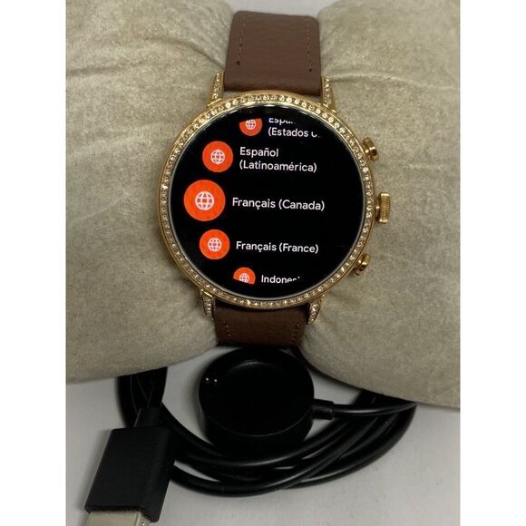 Fossil Gen 4 Authentic Digital Dial Smart Watch Custom Band FTW6011 ZA786 - Picture 1 of 12